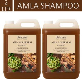 blestaaa essentialss Herbal Amla Onion Reetha Shikakai Shampoo Promotes Hair Growth & Strength.