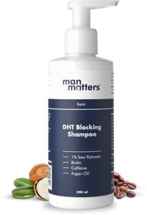 Man Matters DHT Blocker Anti Hair Fall Shampoo | Biotin, Caffeine, Argan Oil, Saw Palmetto