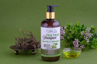nature leaf Tea Tree Hair Shampoo Neem Oil & Bhringraj , No Sulphate , No Parabeens ,No Silicones
