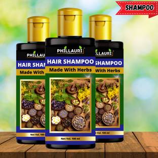 Phillauri Hair Shampoo for Hair growth, Controls Hair Loss Pack of 3