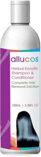 ALLUCOS Keratin Shampoo & Conditioner | for Smoothness, Weak, Damaged, Dry & Frizzy Hair
