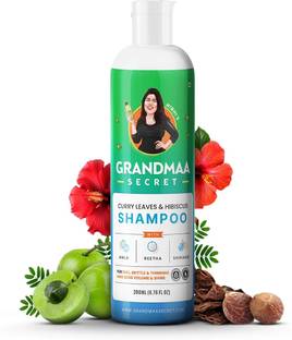 NIDHI'S GRANDMAA SECRET Curry Leaf & Hibiscus Shampoo for Hair Fall Control - SLS Free