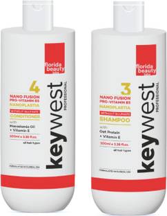 Keywest Professional Sulfate Free Nanoplastia Shampoo and Conditioner Combo Pack