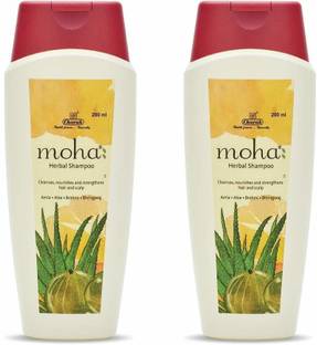 Moha Herbal Shampoo with Benefits of Amla, Aloe, Brahmi & Bhringaraj (Pack of 2)