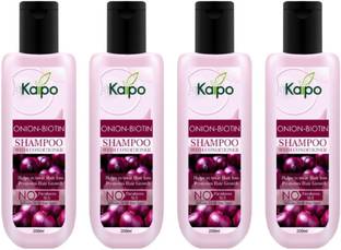 KAIPO Onion Biotin Shampoo with Conditioner for Women & Men (Pack Of 4x200 ml)