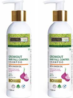 Indus Valley Bio Organic Growout Shampoo (Set of 2) - for hair regrowth and hairfall control