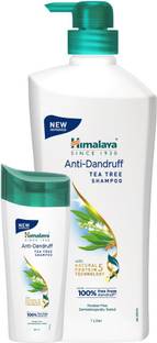 HIMALAYA Anti-Dandruff Tea Tree Shampoo (1L) + Anti-Dandruff Tea Tree Shampoo (80ml) Free