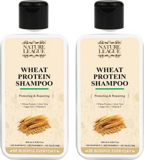 Nature League Wheat Protein, Protecting & Damage Repairing Shampoo, Sulphate & Paraben Free