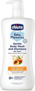 Chicco Baby Moments Gentle 2 in 1 Body and Shampoo (500ml) Pack of 1