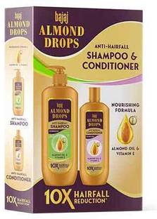 BAJAJ Almond Drops Anti Hairfall Shampoo and Conditioner Combo Kit