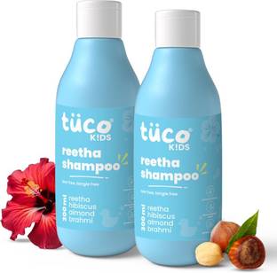 TuCo Intelligent Mild Shampoo for Kids, with Soapnut, Hibiscus to moisturize hair