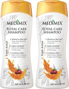 MEDIMIX Total Care Shampoo - Pack of 2 | 200ml Each |
