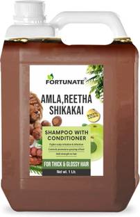 FORTUNATE Amla Reetha Shikakai Shampoo with Conditioiner for Hair Smoothness