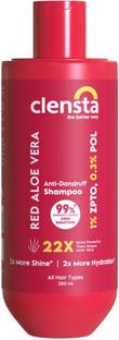 Clensta Red Aloe Vera Anti-Dandruff Shampoo With Zpto & Red Aloe Vera