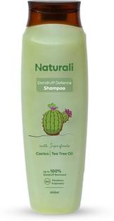 Naturali Dandruff Defence Shampoo with Tea Tree Oil & Cactus | Paraben & Sulphate Free