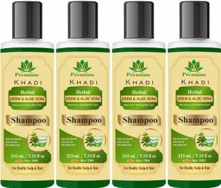 Premium Khadi Neem & Aloevera Natutal Shampoo - Pack of 4