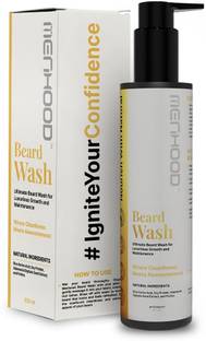 MENHOOD Beard Wash For Men | Enriched With Vitamin E & Argon Oil | Cleanses, Hydrates