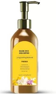 Pink Square Hair Dye Shampoo | Long Lasting & Safe Coloring , Black 50ML