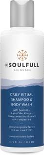 be soulfull 2-In-1 Shampoo & Body Wash | Argan Oil, Pomegranate Extract, Apple Cider Vinegar
