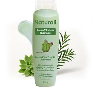 Naturali Shampoo For Dandruff | Tea Tree Oil | Sulphate & Paraben Free | For Oily Scalp
