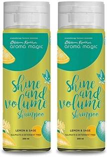 Aroma Magic Shine and Volume Shampoo With Lemon & Sage Pack of 2