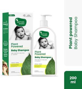 Mother Sparsh Plant Powered Natural Baby Shampoo, Gently Nourishes Baby's Scalp & Hair