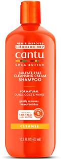 Cantu Shea Butter For Natural Hair Sulfate Free Cleansing Cream Shampoo, 13.5 Ounce