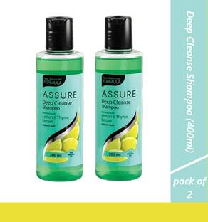 ASSURE Deep Cleanse Shampoo Enriched With Lemon & Thyme Extracts pack of 2