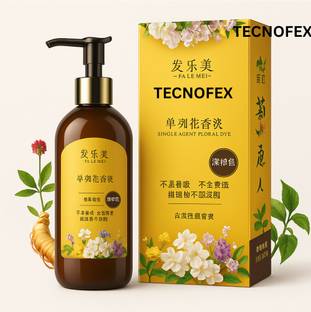 TECNOFEX Japanese Plant Hair Dye Shampoo | Smooth Finish | No Side Effects