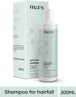 mars by GHC DHT Blocker Anti Hair Fall Shampoo for Hair Growth and Hair Fall Control with Aloe Vera, Caffeine, Argan Oil