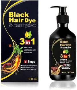ACTIWOW Original KeraGein Herbal 3 in 1 Hair Dye Instant Black Hair Shampoo
