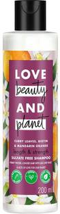 Love Beauty And Planet Curry Leaves, Biotin & Mandarin Sulfate Free Shampoo for long & strong hair