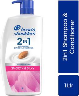 HEAD & SHOULDERS 2-in-1 Smooth and Silky Conditioner + Anti Dandruff Shampoo With Almond Milk