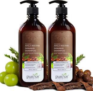 Pureus Herbals Amla Reetha Shikakai Sulphate & Paraben Free Shampoo