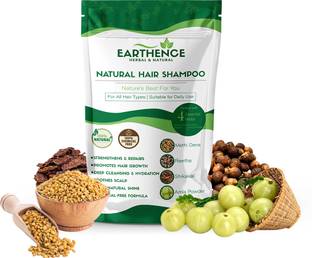 Earthence Natural Hair Shampoo with Amla, Reetha, Shikakai and Methi Dana (225g)