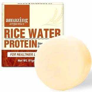 Amazing Organics Rice Water Hair Growth Bar - Nourishing Shampoo Alternative, Organic Ingredients