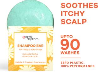 Earth Rhythm Murumuru Butter Anti-Dandruff Shampoo Bar, For Dry, Frizzy and Curly Hair