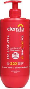 Clensta Red Aloe Vera Anti-Dandruff Shampoo With Zpto & Red Aloe Vera