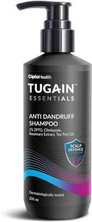Cipla Tugain Essentials Anti Dandruff Shampoo | With Rosemary Extract & Tea Tree Oil