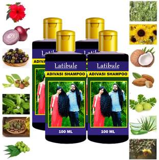 Latibule Adivasi best ayurvedic Herbal Hair shampoo,Strengthening Hair shampoo