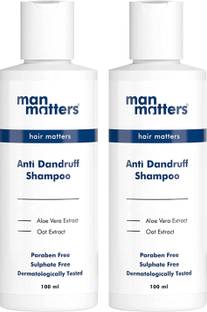 Man Matters Advanced Anti Dandruff Shampoo (Pack of 2) | With Aloe Vera & Vitamin B5