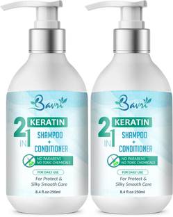 bavri 2 IN 1 Keratin Shampoo & Conditioner For Daily Use