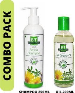 Boericke & Tafel HOMEOTRADE ARNICA SHAMPOO 250ML X1 & HAIR GROWTH OIL 200ML X1 COMBO