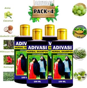 Vishvambhari Adivasi Premium Cold Pressed Castor Shampoo For Hair and Skin