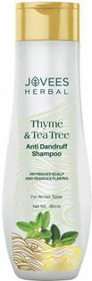 JOVEES HERBAL Thyme & Tea Tree Anti Dandruff Shampoo | 300 ml | For All Hair Types |