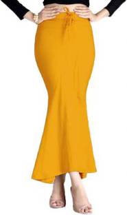 Ozberk Creation AMZX.._Mustard_XXL_ sareeAMZX.. shapewear petticoat Lycra Blend Petticoat