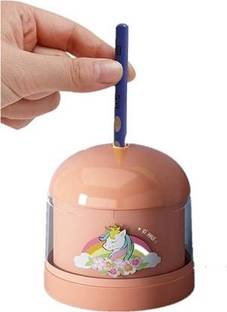 AMB Electric Pencil Sharpener with Cartoon Pattern Adorable for Kids (Pack of 1) Electric Sharpener