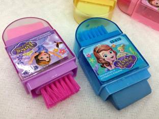 TKH 3-in-1 Pencil Sharpener/Eraser/Brush School Stationary for Kids 2 Sharpener