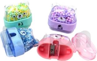 Ease Pencil Sharpener for Kids (4 pcs) Sharpner for Girls Cat style cat Sharpener