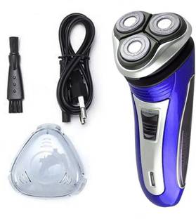 HTGTD 3D Electric Rechargeable Razor Shaver with Pop-up Trimmer clipper Trimmer 120 min  Runtime 0 Length Settings